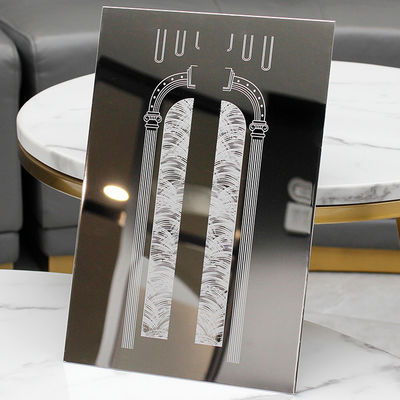 Edelstahlblech 304 für Aufzugs-Tür-Spiegel-geätzte Dekoration