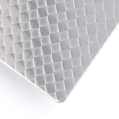 Quadratisches Muster 304 316 prägeartige Edelstahl-Platte AISI des Edelstahlblech-2mm