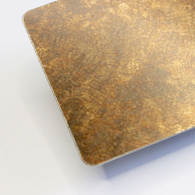 Stärke-Spulen-Platte des antiker dekorativer Edelstahlblech-Bronzehaarstrichgoldene 4mm