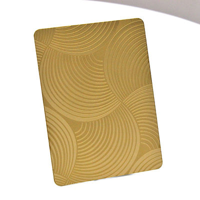 ASTM-Edelstahl ätzte Platten-Gold kundengebundenes Muster für Wand-Aufzugs-Dekoration
