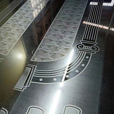 201 Längen-Spiegel geätzte Entwurfs-Platte des Aufzugs-Edelstahlblech-4x8 2000mm