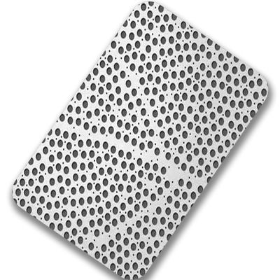 201 warm gewalzte perforierte perforierte Edelstahl-Platten der Blechtafel-4x8 4x10 2mm