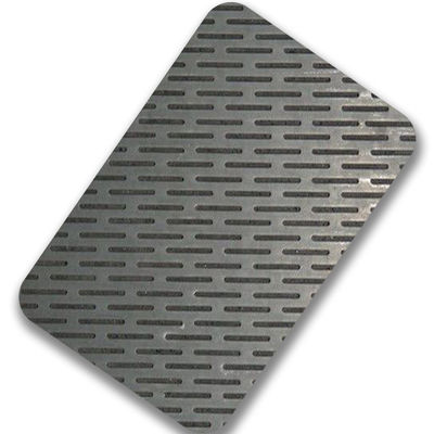 201 warm gewalzte perforierte perforierte Edelstahl-Platten der Blechtafel-4x8 4x10 2mm
