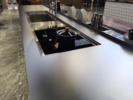 Massive dekorative Edelstahlplatte 10 mm AiSi für Küchenschränke