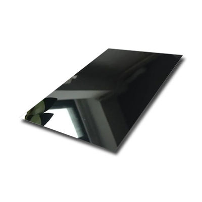 Schwarze Spiegel Veredelung Edelstahlplatte für Innen- und Außendekorationen Edelstahlplatte