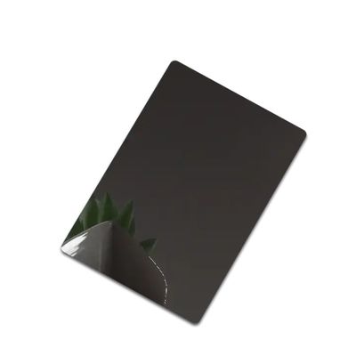Schwarze Spiegel Veredelung Edelstahlplatte für Innen- und Außendekorationen Edelstahlplatte