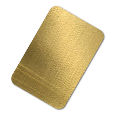 Platten-Gold des Haarstrichendantifingerabdruck-Edelstahlblech-304 überzogen