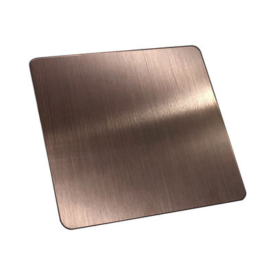 Hailine-Oberflächen-Ende Spule AISI 304 0.6mm Rose Gold Color Stainless Steel