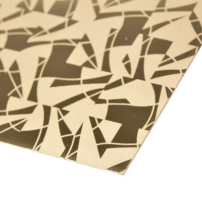 201 PVD-Farbbeschichtungs-Edelstahl-metallschneidendes Blatt, das Muster 4x8 für Wand-Dekor ätzt