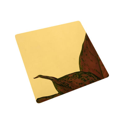304 beschichtete des Gold4x8 dekoratives PVD Titan Spiegel-Edelstahlblech-
