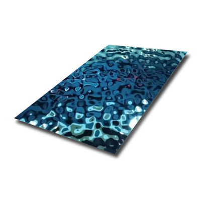 Spiegel 8K stempelte Wasser-Kräuselungs-Edelstahl-Decken-Platte des Edelstahlblech-0.5mm