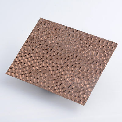 304 Muster-Edelstahl Matel Rose Gold Mirror Stamped Plates 3D für KTV