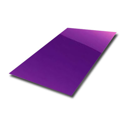 201 304 PVD-Farbdekoratives Edelstahlblech 1000x2000mm für Wand-Haut