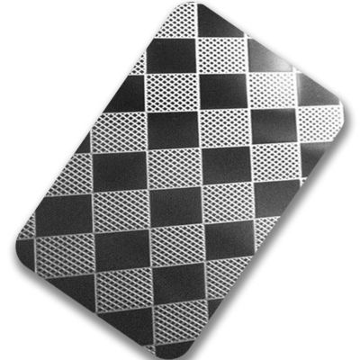 Guter Preis Quadratisches Muster 304 316 prägeartige Edelstahl-Platte AISI des Edelstahlblech-2mm Online