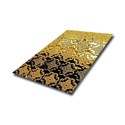 Guter Preis 304 ss Stahlplatte 2b/ba/no.4/hL mit Gold-Rostflächen Online