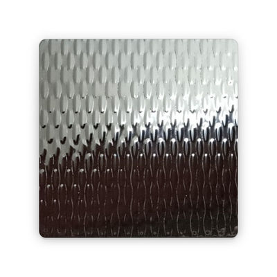 Guter Preis 304 316 2B/BA Veredelung Prägung 2WL Textured Metal Plate Gewebte Textur Muster Edelstahlblech Online