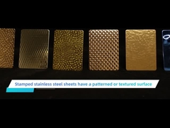 Edelstahl, der Platte stempelt