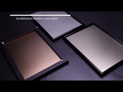 Strahlen Sie Perle sprengte SS beenden dekorativen Edelstahlblech-Metallmühlrand sand