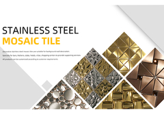201 304 316 Metallmosaikfliesen Dekorativmosaikfliesen aus Edelstahl